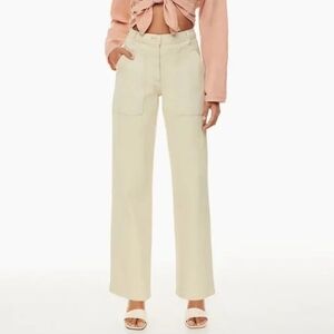 Wilfred Cream Straight Leg Utility Jeans  00